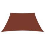 Voile de parasol Tissu Oxford trapèze 2/4x3 m Terre cuite – Image 2