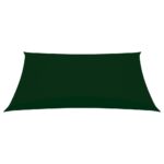 Voile de parasol tissu oxford rectangulaire 2x3 m vert foncé – Image 2