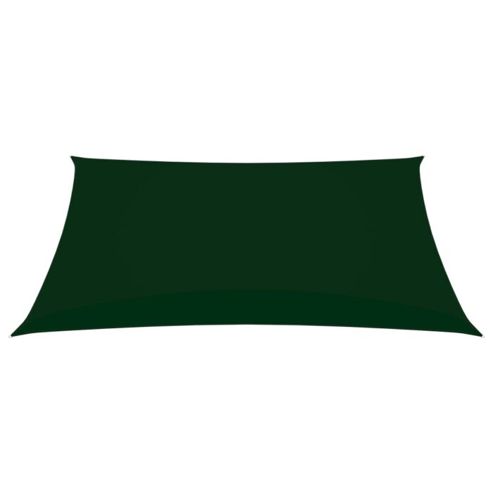 Voile de parasol tissu oxford rectangulaire 2x3 m vert foncé – Image 2