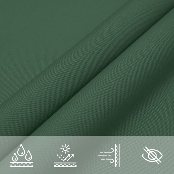 Voile de parasol tissu oxford rectangulaire 2x3 m vert foncé – Image 6