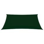 Voile de parasol tissu oxford rectangulaire 6x8 m vert foncé – Image 2