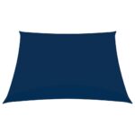 Voile de parasol tissu oxford carré 3x3 m bleu – Image 2