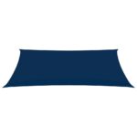 Voile de parasol tissu oxford rectangulaire 3x6 m bleu – Image 2
