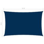 Voile de parasol tissu oxford rectangulaire 3x6 m bleu – Image 5