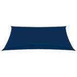 Voile de parasol tissu oxford rectangulaire 5x7 m bleu – Image 2