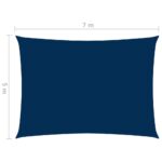Voile de parasol tissu oxford rectangulaire 5x7 m bleu – Image 5