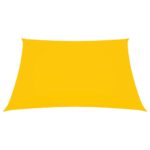 Voile de parasol tissu oxford rectangulaire 2x2,5 m jaune – Image 2