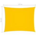 Voile de parasol tissu oxford rectangulaire 2,5x3,5 m jaune – Image 5