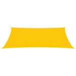Voile de parasol tissu oxford rectangulaire 3x6 m jaune – Image 2