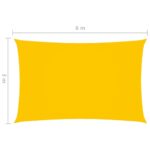Voile de parasol tissu oxford rectangulaire 3x6 m jaune – Image 5