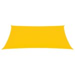 Voile de parasol tissu oxford rectangulaire 6x8 m jaune – Image 2