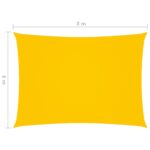 Voile de parasol tissu oxford rectangulaire 6x8 m jaune – Image 5