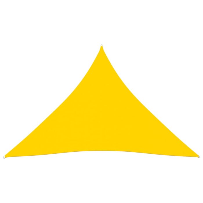 Voile de parasol tissu oxford triangulaire 3x4x4 m jaune – Image 2