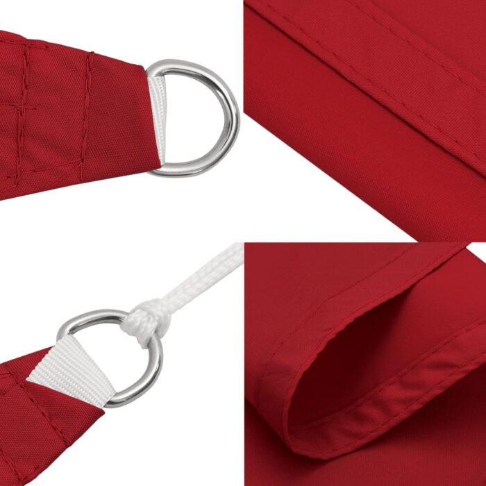 Voile de parasol tissu oxford rectangulaire 2x3,5 m rouge – Image 6