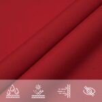 Voile de parasol tissu oxford rectangulaire 6x8 m rouge – Image 6