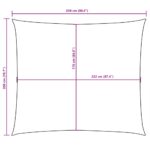 Voile de parasol tissu oxford rectangulaire 2x2,5 m orange – Image 8