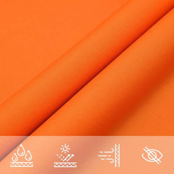 Voile de parasol tissu oxford rectangulaire 2,5x5 m orange – Image 6