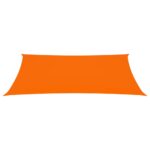 Voile de parasol tissu oxford rectangulaire 3x6 m orange – Image 2