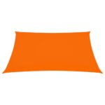 Voile de parasol tissu oxford rectangulaire 5x6 m orange – Image 2
