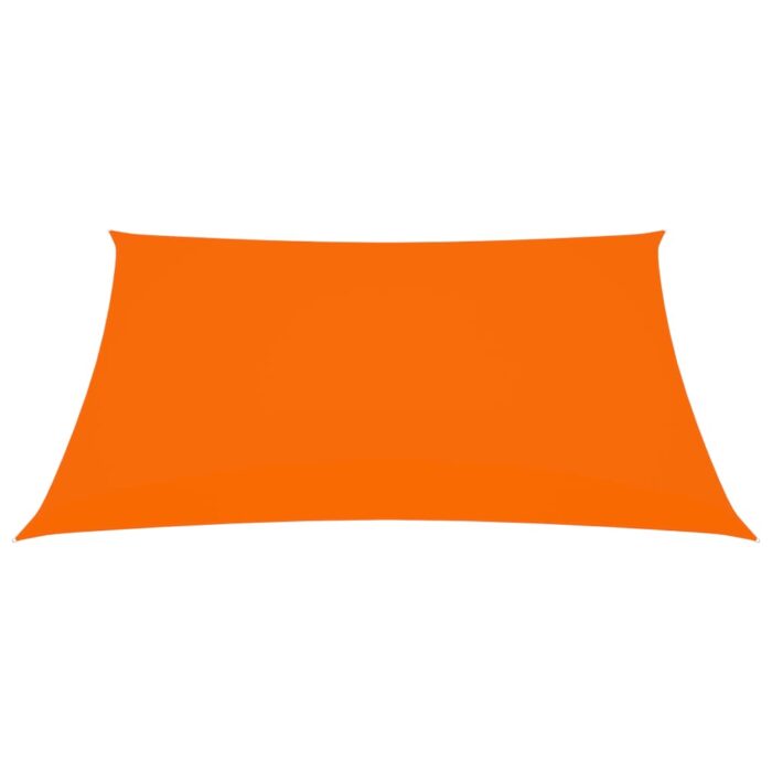 Voile de parasol tissu oxford rectangulaire 5x6 m orange – Image 2