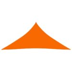 Voile de parasol tissu oxford triangulaire 3x4x4 m orange – Image 2