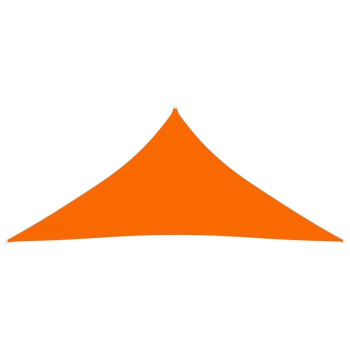 Voile de parasol tissu oxford triangulaire 3x4x4 m orange – Image 2