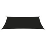 Voile de parasol tissu oxford rectangulaire 3x6 m noir – Image 2
