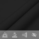 Voile de parasol tissu oxford rectangulaire 4x7 m noir – Image 6