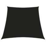 Voile de parasol Tissu Oxford trapèze 2/4x3 m Noir