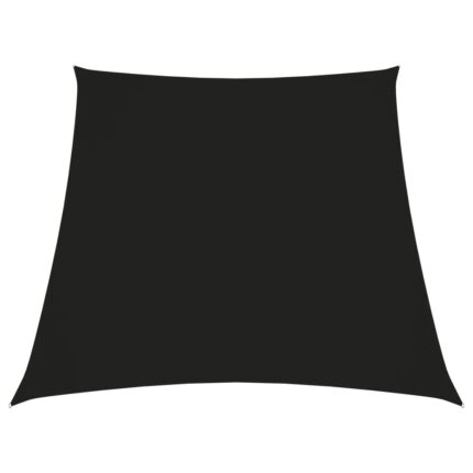 Voile de parasol Tissu Oxford trapèze 2/4x3 m Noir