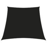 Voile de parasol Tissu Oxford trapèze 3/5x4 m Noir
