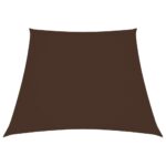 Voile de parasol Tissu Oxford trapèze 2/4x3 m Marron