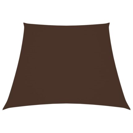 Voile de parasol Tissu Oxford trapèze 2/4x3 m Marron