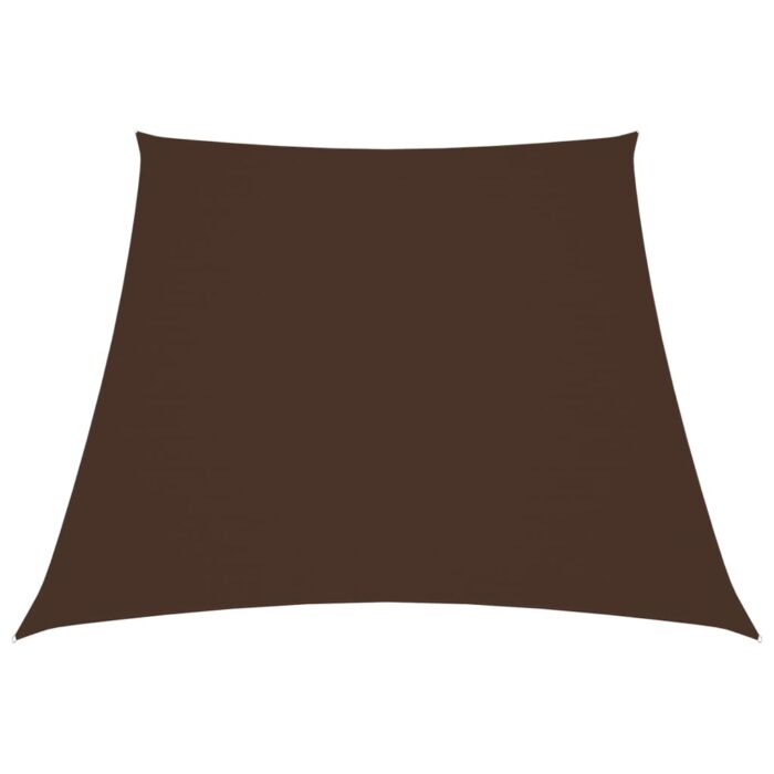 Voile de parasol Tissu Oxford trapèze 2/4x3 m Marron – Image 1