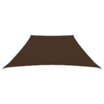 Voile de parasol Tissu Oxford trapèze 2/4x3 m Marron – Image 2