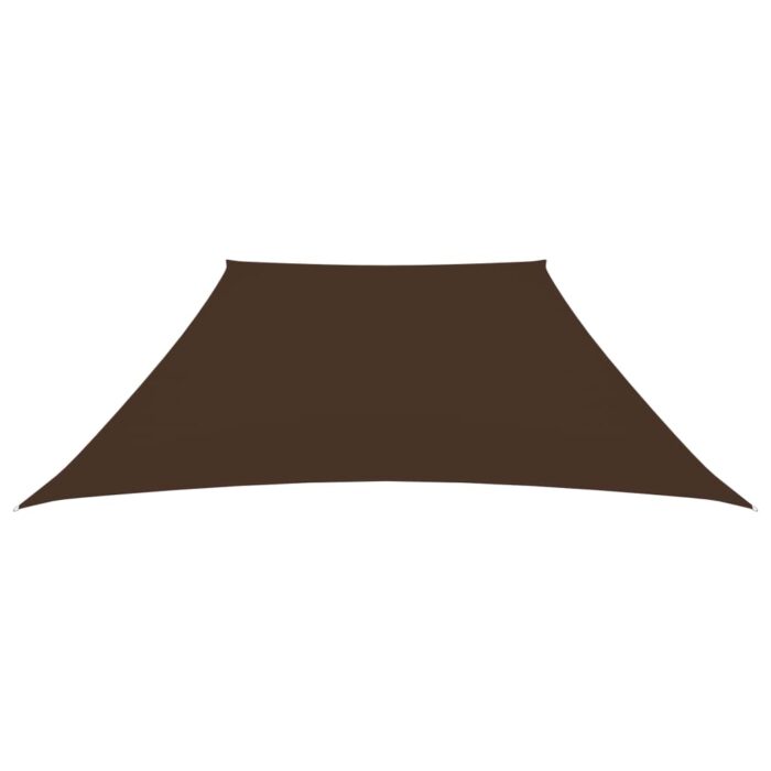 Voile de parasol Tissu Oxford trapèze 2/4x3 m Marron – Image 2