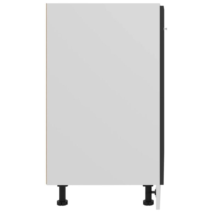 Armoire de plancher Noir 60x46x81,5 cm Bois d'ingénierie – Image 6