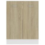 Armoire de plancher Chêne sonoma 60x46x81,5cm Bois d’ingénierie – Image 5
