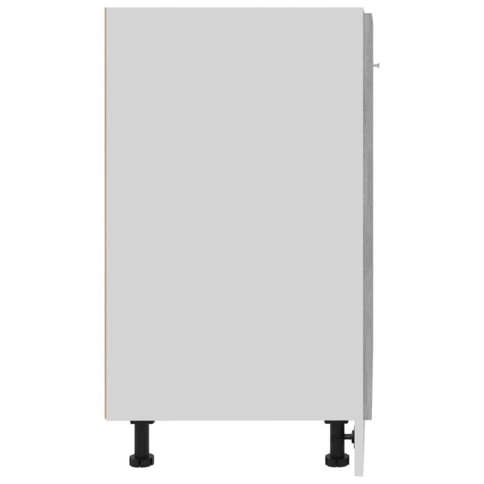 Armoire de plancher "Lyon" Gris béton Bois d’ingénierie – Image 6