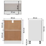 Armoire de plancher "Lyon" Gris béton Bois d’ingénierie – Image 9