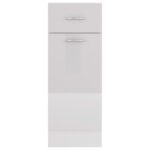 Armoire de plancher à tiroir "Lyon" Blanc brillant – Image 6