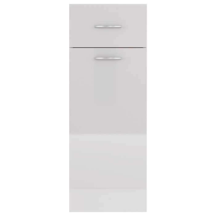 Armoire de plancher à tiroir "Lyon" Blanc brillant – Image 6