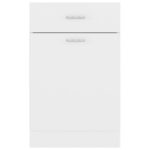 Armoire de plancher à tiroir Blanc 50x46x81,5cm Bois ingénierie – Image 6