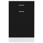 Armoire de plancher à tiroir "Lyon" Noir 50x46x81,5 cm – Image 6