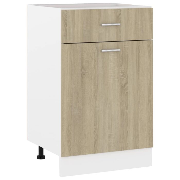 Armoire de plancher à tiroir "Lyon" Chêne sonoma – Image 1
