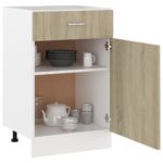Armoire de plancher à tiroir "Lyon" Chêne sonoma – Image 3