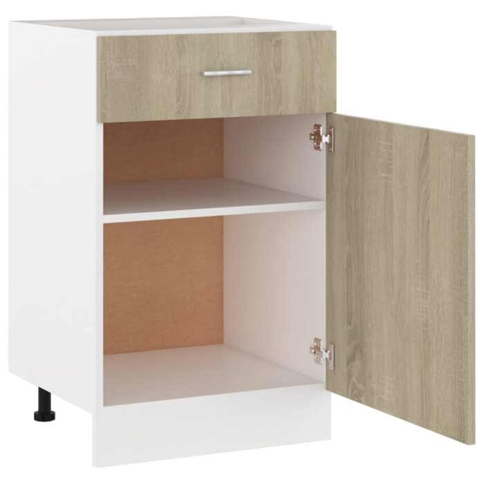 Armoire de plancher à tiroir "Lyon" Chêne sonoma – Image 4