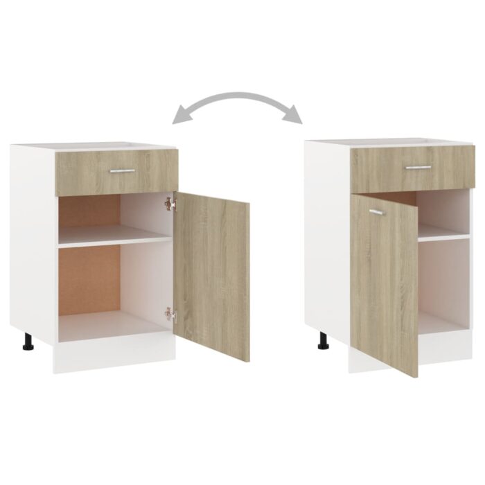 Armoire de plancher à tiroir "Lyon" Chêne sonoma – Image 5