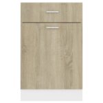 Armoire de plancher à tiroir "Lyon" Chêne sonoma – Image 6