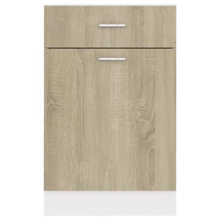 Armoire de plancher à tiroir "Lyon" Chêne sonoma – Image 6